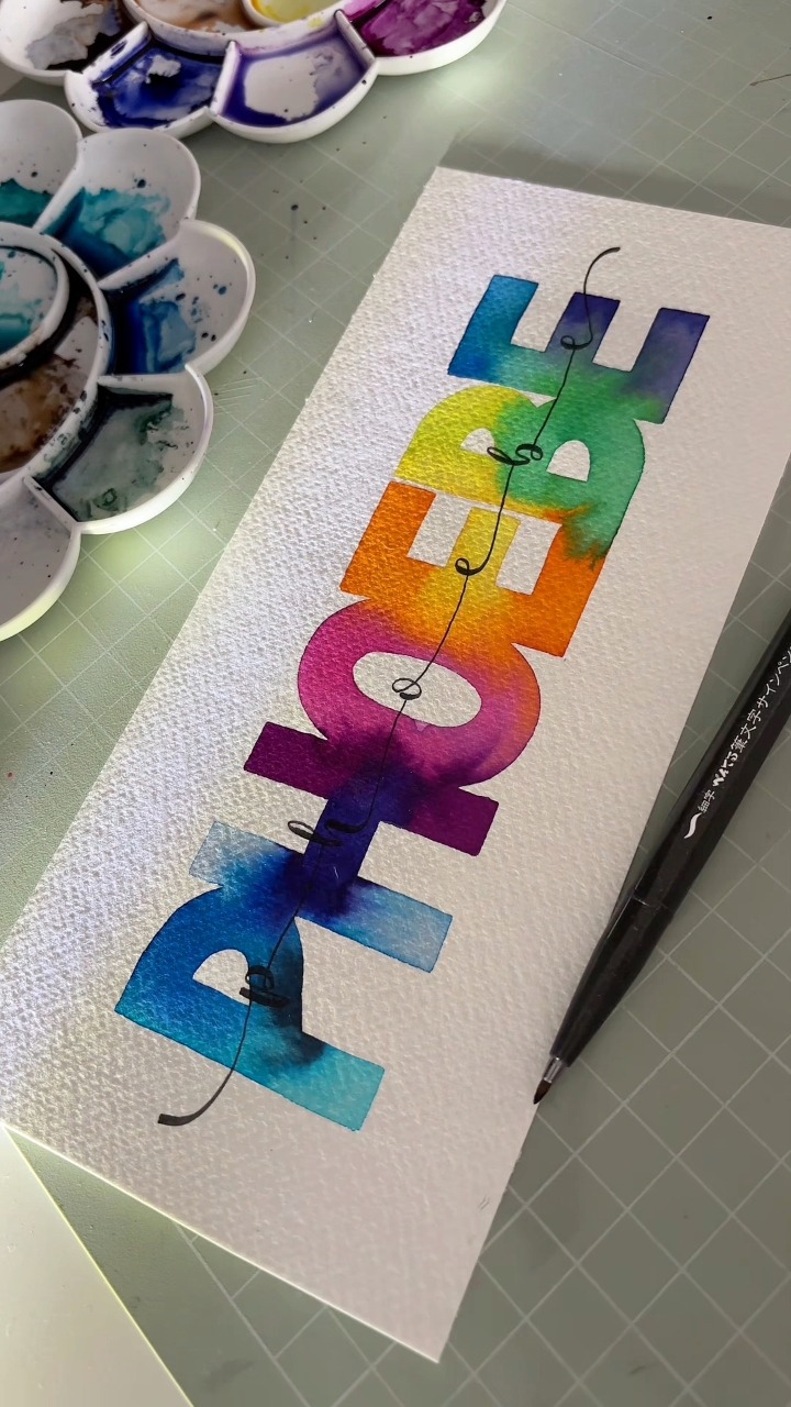 P H O E B E #painting #names #lettering #phoebe | Calligraphynstuff ...