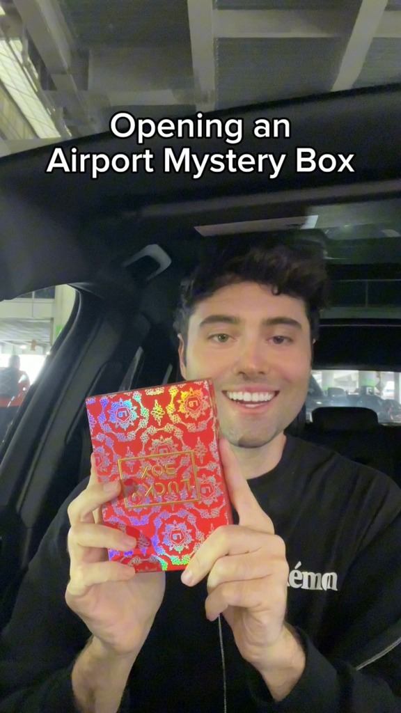 They got Mystery Box Vending Machines at the airport now?! # ...