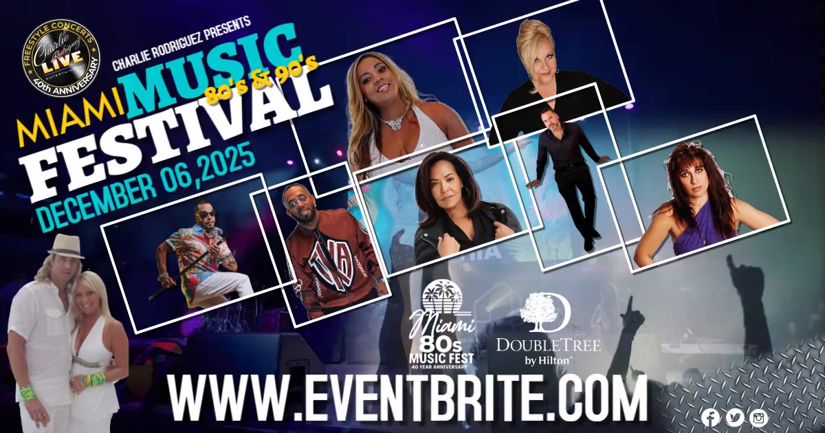 Miami! 🎶 Dec 6 — the party lands at the DoubleTree by Hilton Grab your ...