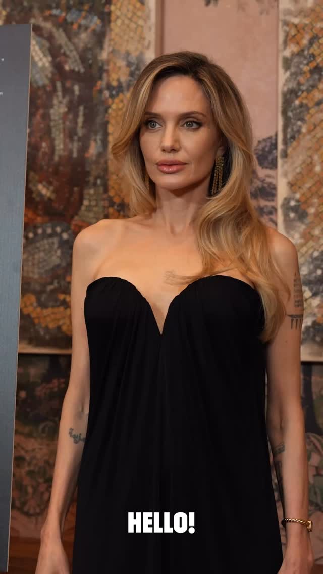 Angelina Jolie kept it effortlessly chic in a strapless black dress at Vertical’s celebration of Couture in NYC. 🖤 | HELLO!