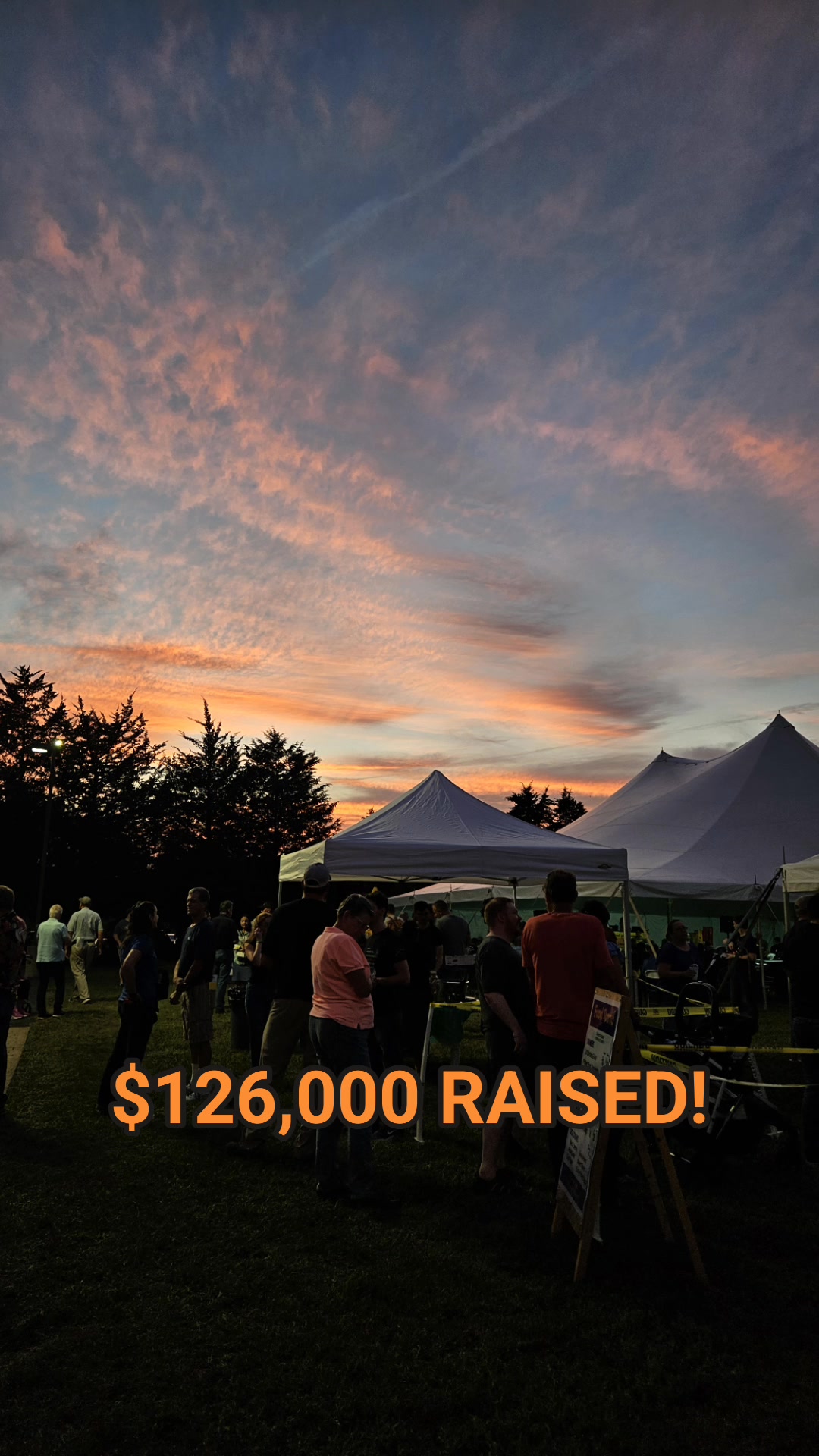 THANK YOU to everyone who showed up and gave generously Friday evening ...