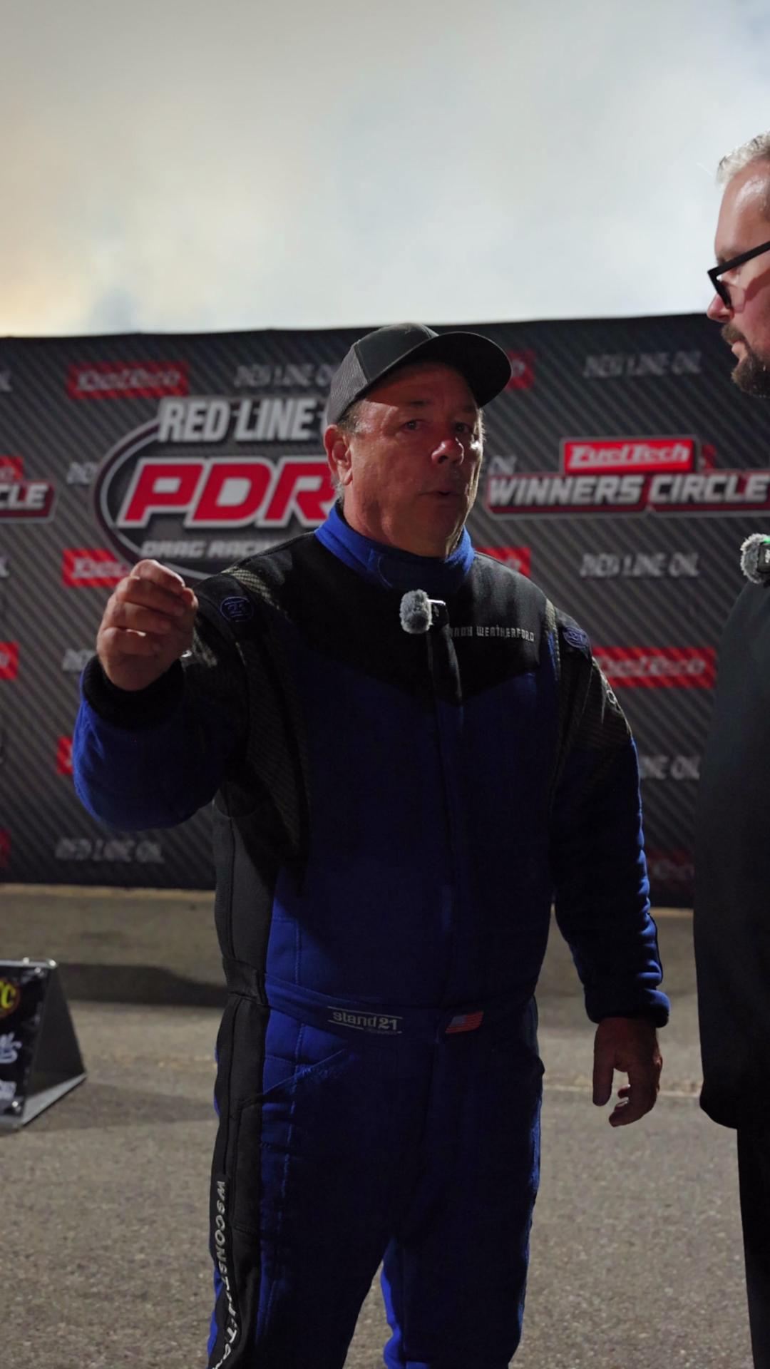 Pro Boost driver Randy Weatherford raced to victory for the first time ...