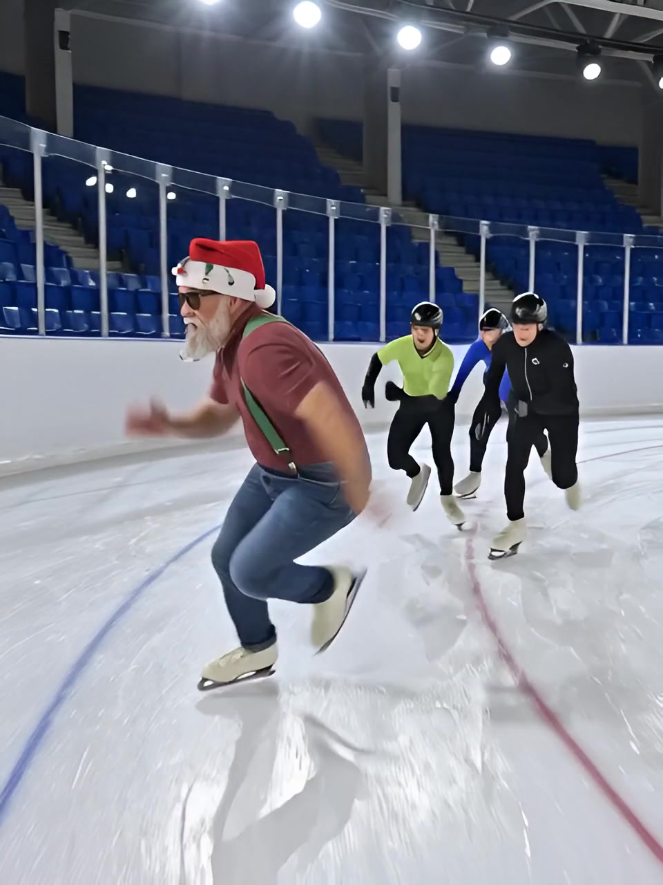 Someone posted a video of themselves in an Olympic Ice Skating event ...