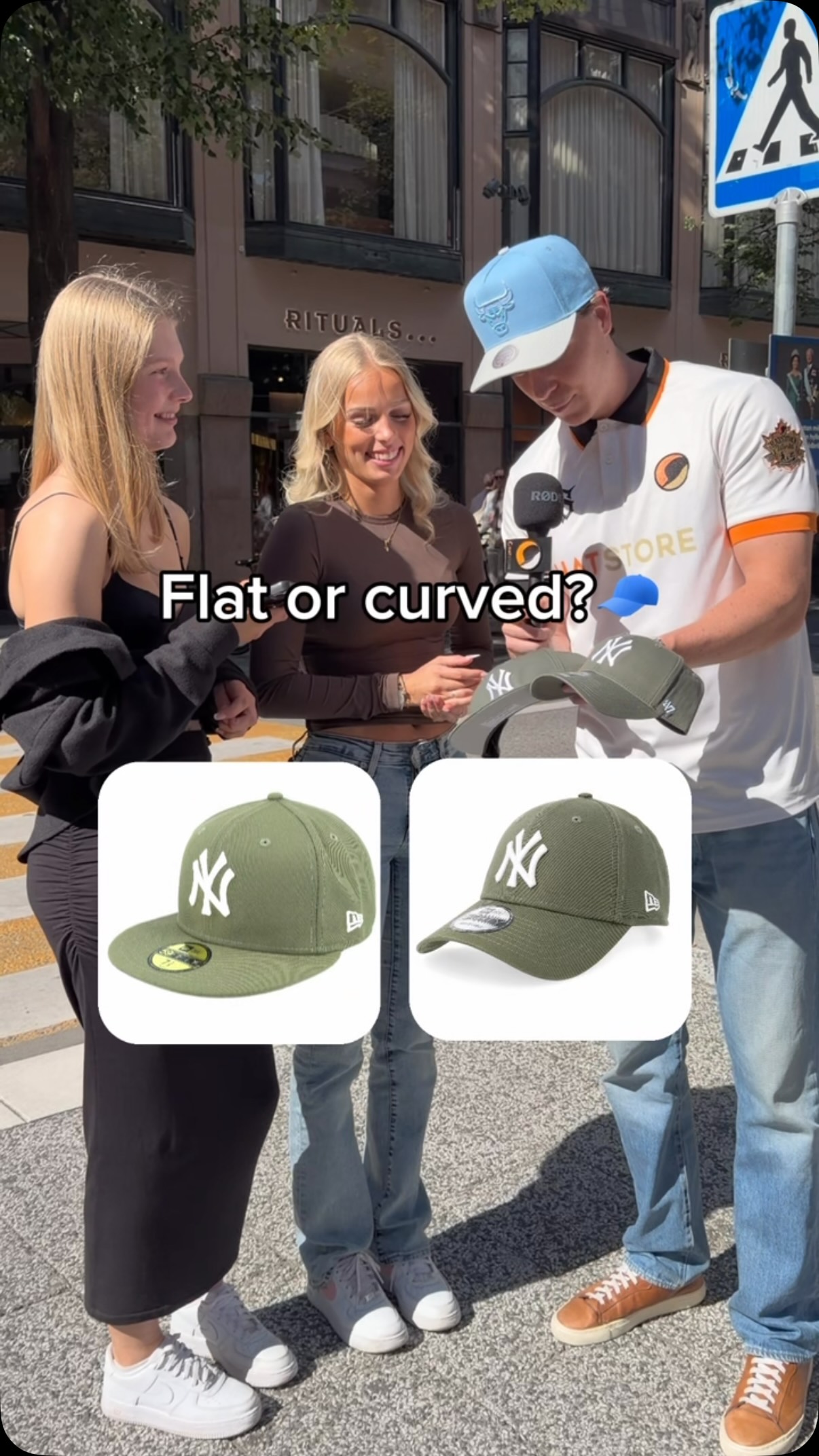 Flat or curved cap?🧢 What do you prefer?👇 | Hatstore