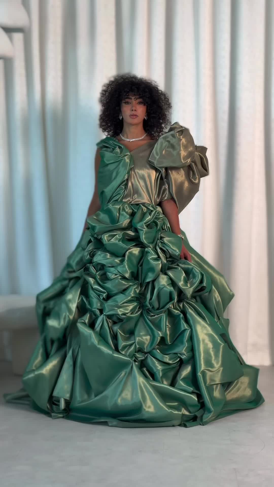 Silk Lamé flows like liquid gold, carrying a quiet elegance in every fold. Woven for moments that deserve to be remembered, it turns every stitch into a story and every silhouette into a work of art., 