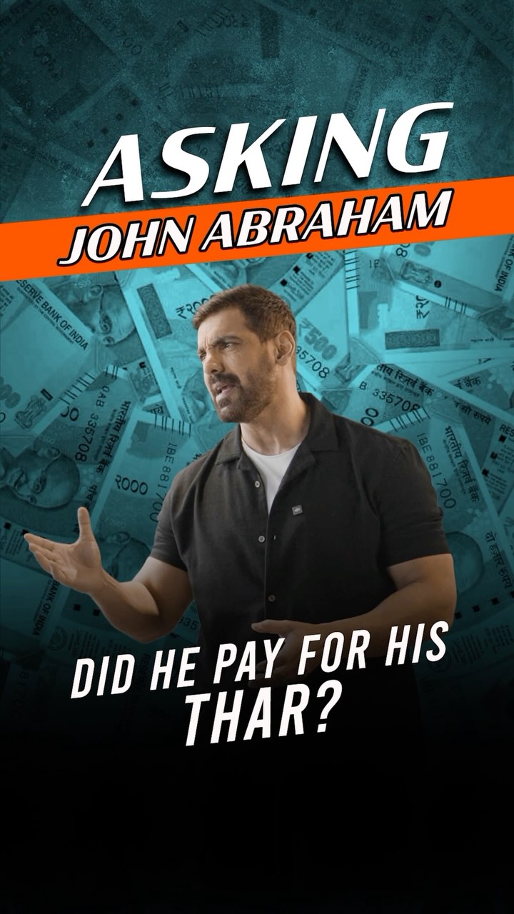 Did John Abraham get his Mahindra Thar Roxx for free? Nope! In