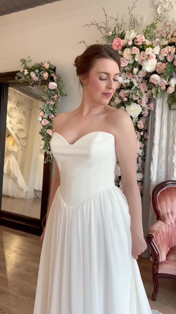 wedding dresses knoxville tn That moment when you just know… 🤍✨, The dress that makes you stop, stare, and picture forever. The one that feels like you from the moment you see yourself in the mirror! | Loveliest Bridal Gilded gown size?:2XL Style-Color-Dim:AP1D105325_AA980_M Xscape Petite Sleeveless Tie-Neck