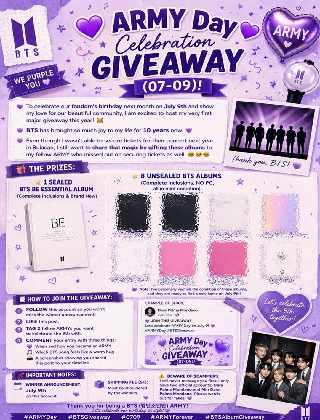 🎁 ARIRANG COMPLETE COLLECTION GIVEAWAY 🎁 Celebrate #ARIRANG BIG