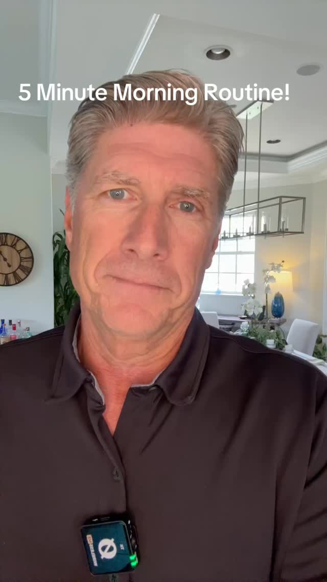 5-Minute Morning Routine” • “1. Hydrate first thing” • “2. Three deep ...