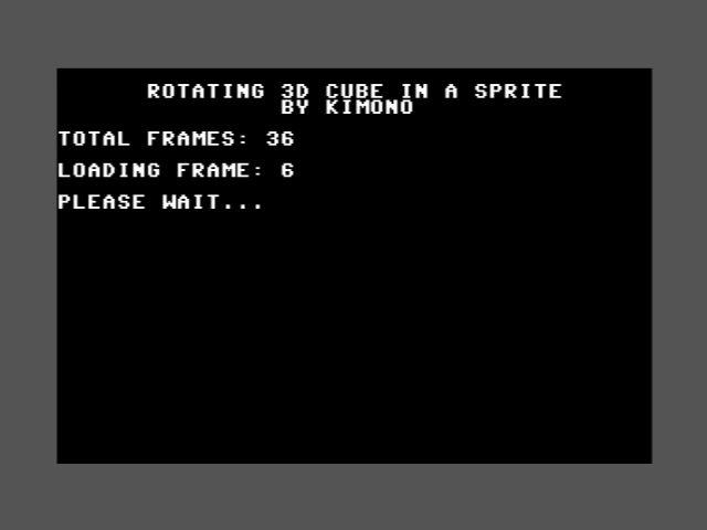 ROTATING CUBE IN A SINGLE SPRITE – 2 I finally found the time to