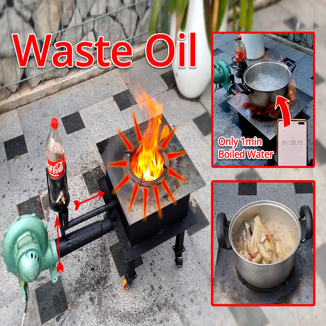 How to Make DIY Used Oil Stove How to Make a Simple Waste Oil