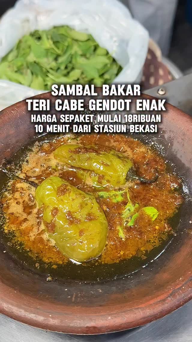 SAMBAL BAKAR CABE GENDOT PALING RAME DI BEKASI TIMUR ‼️ Sambal bakar ...