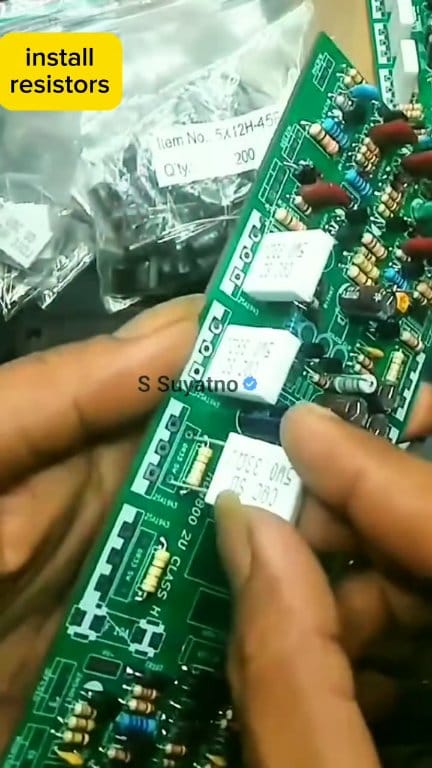 Chalk Resistor Installation #Resistors #electronics #part #motivation # ...