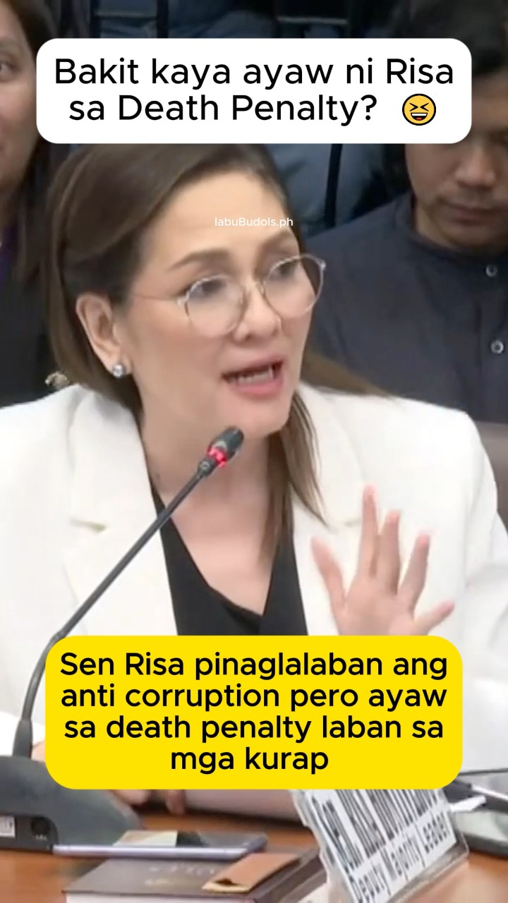 Sen Risa anti corruption daw pero ayaw ng death penalty sa mga corrupt ...
