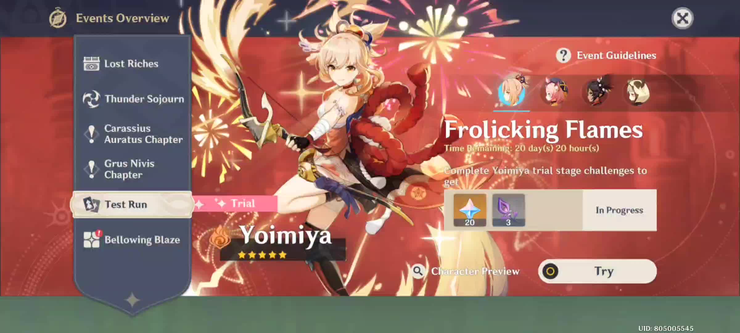 10 Roll Yoimiya | Using Amber as Ritual Offering | By KuroYuki
