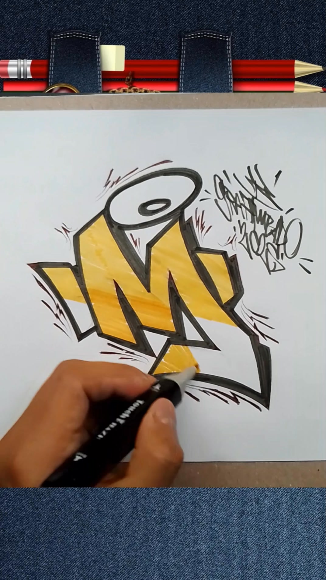 🎨M🖌️Graffiti #graffitiart #draw #graffiti #pencil #graffitiartist # ...