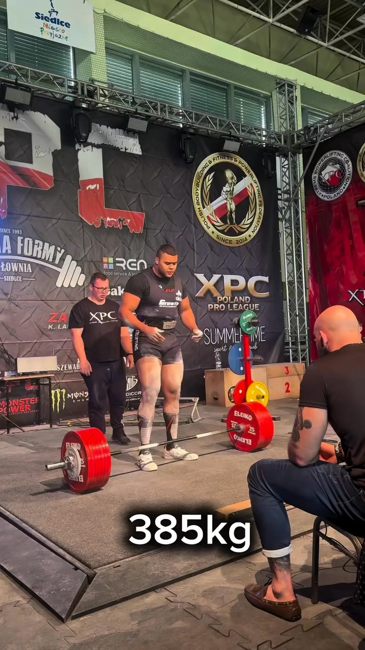 🏆385kg Quebra de recorde na Polônia Mais um campeonato levando 🥇1 ...