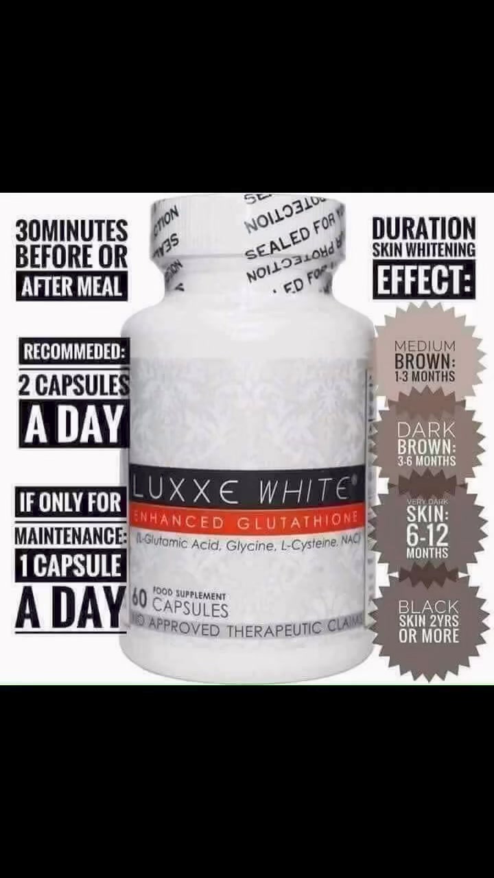 luxxe white enhanced glutathione fda BENEFITS. MAY SIDE-EFFECT BA?