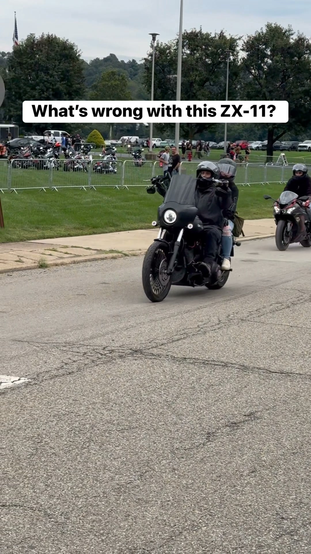 What caused this classic Kawasaki USA ZX-11 to do this