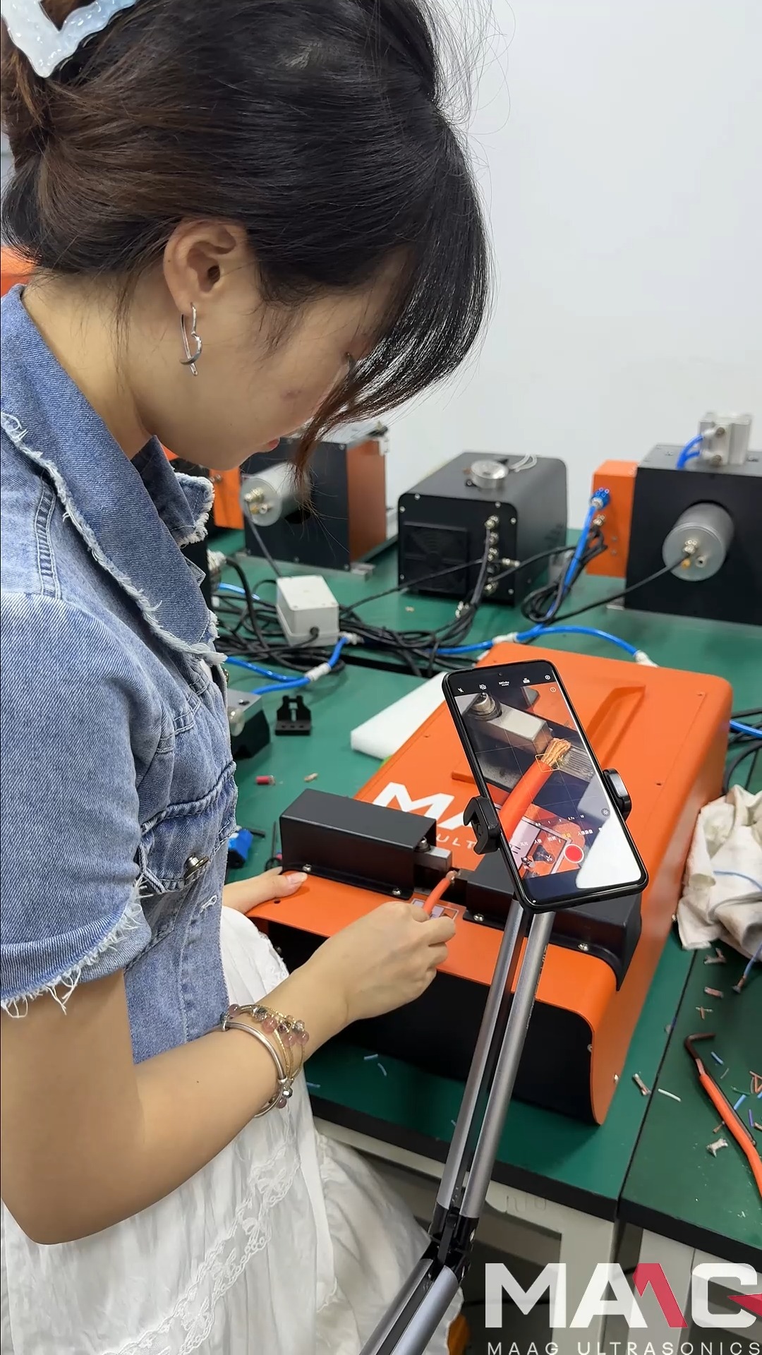 MAAG ultrasonic welding equipment - ultrasonic wire harness welding ...