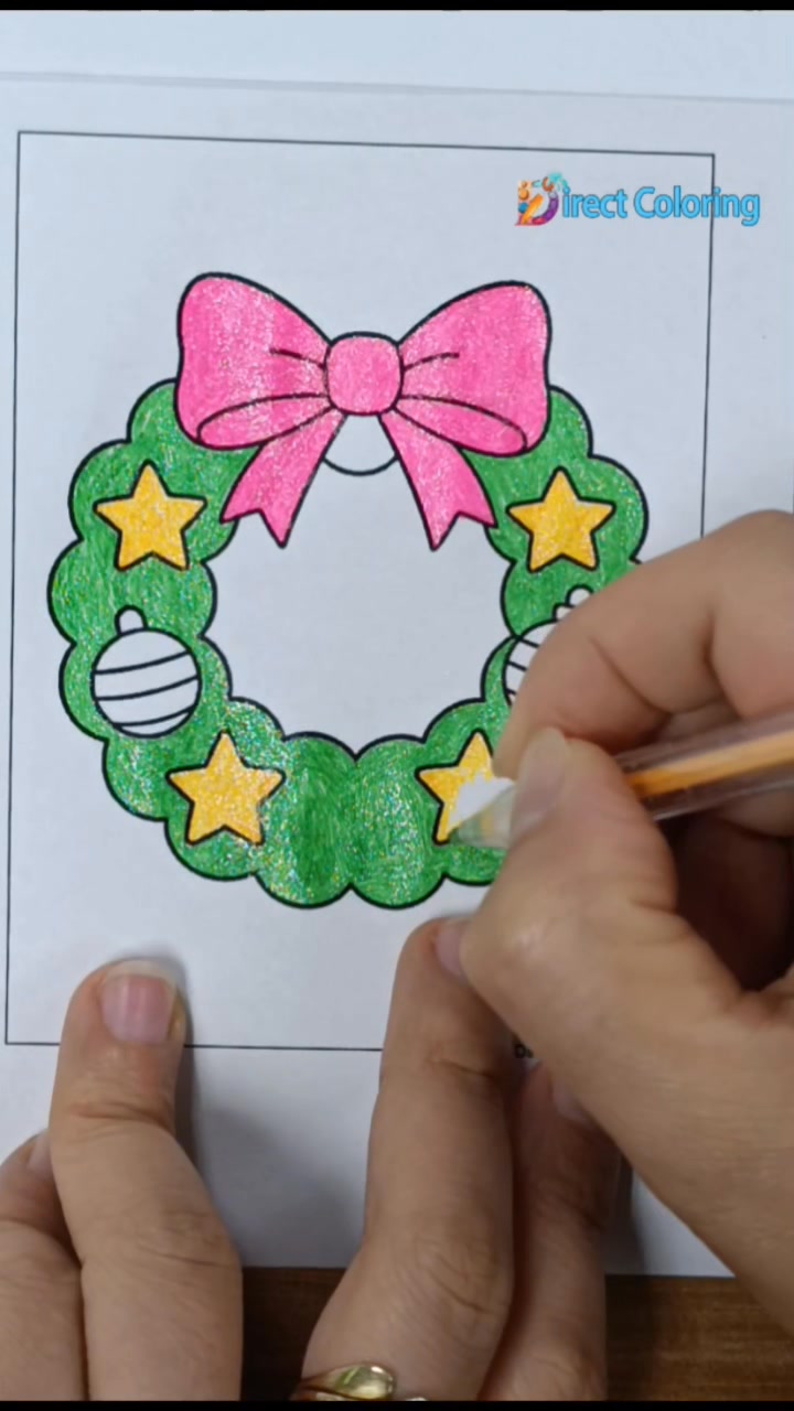 Christmas Wreath ️ Download & Print Free Christmas Wreath Coloring ...