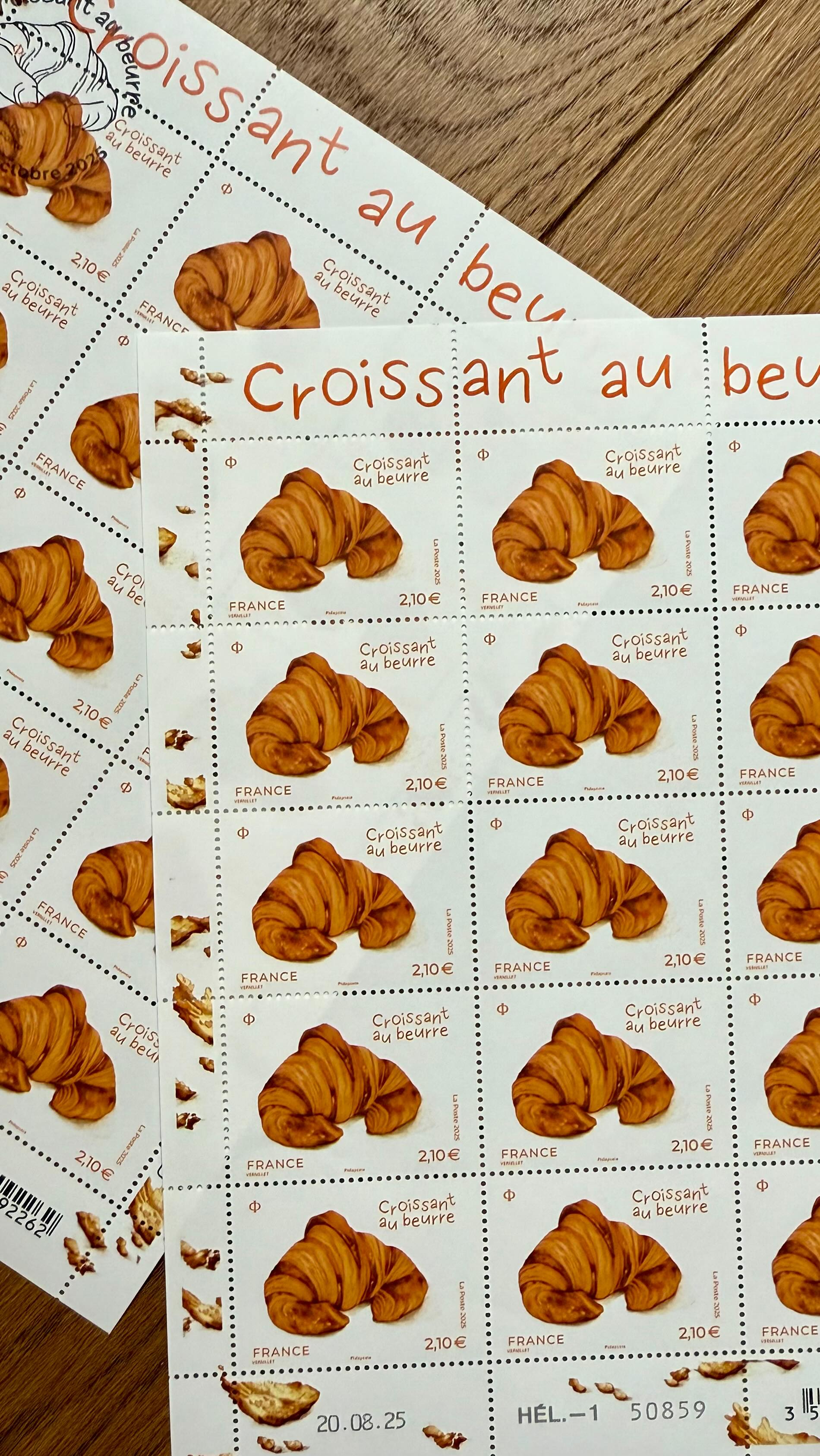 France has launched a croissant-scented stamp to celebrate its