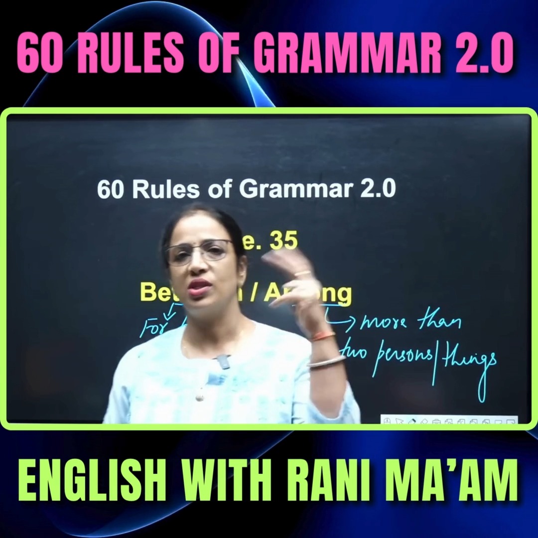 60 Rules of Grammar 2.0 | Rule - 35 | Grammar | English With Rani Ma'am ...