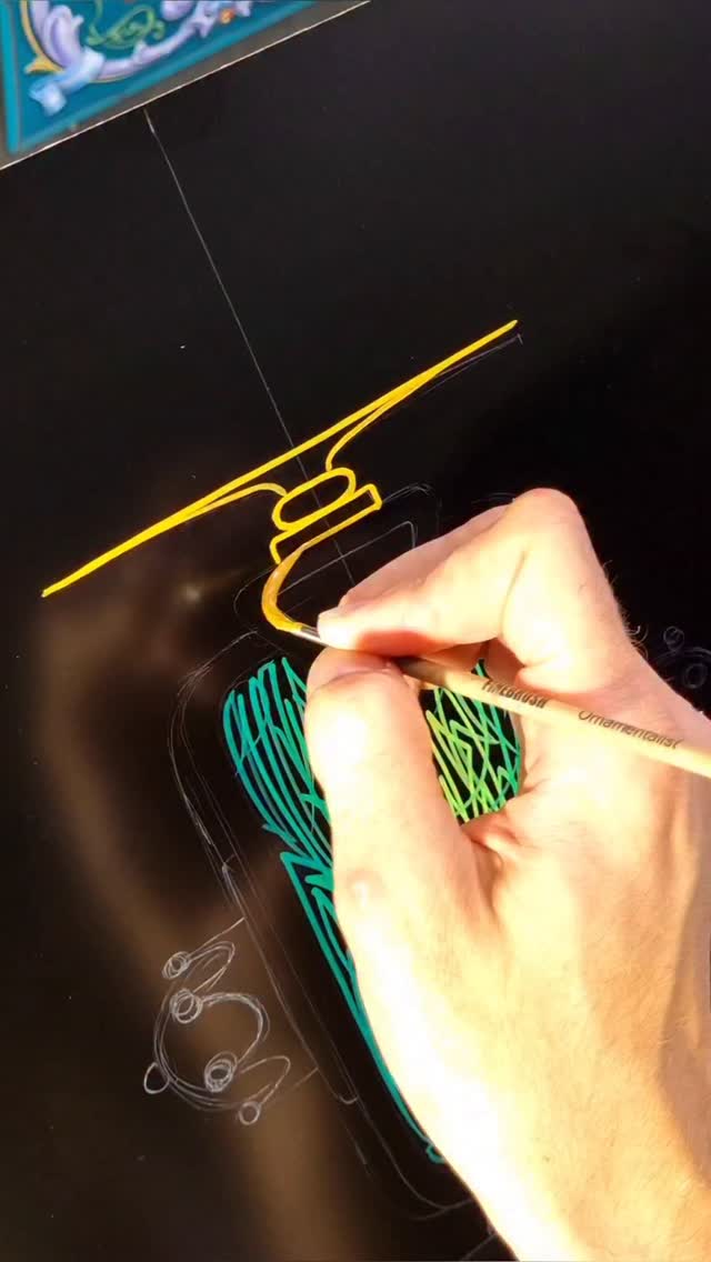 The Melange Hookah #pinstriping #melange #dune #hotrod #lowrider ...