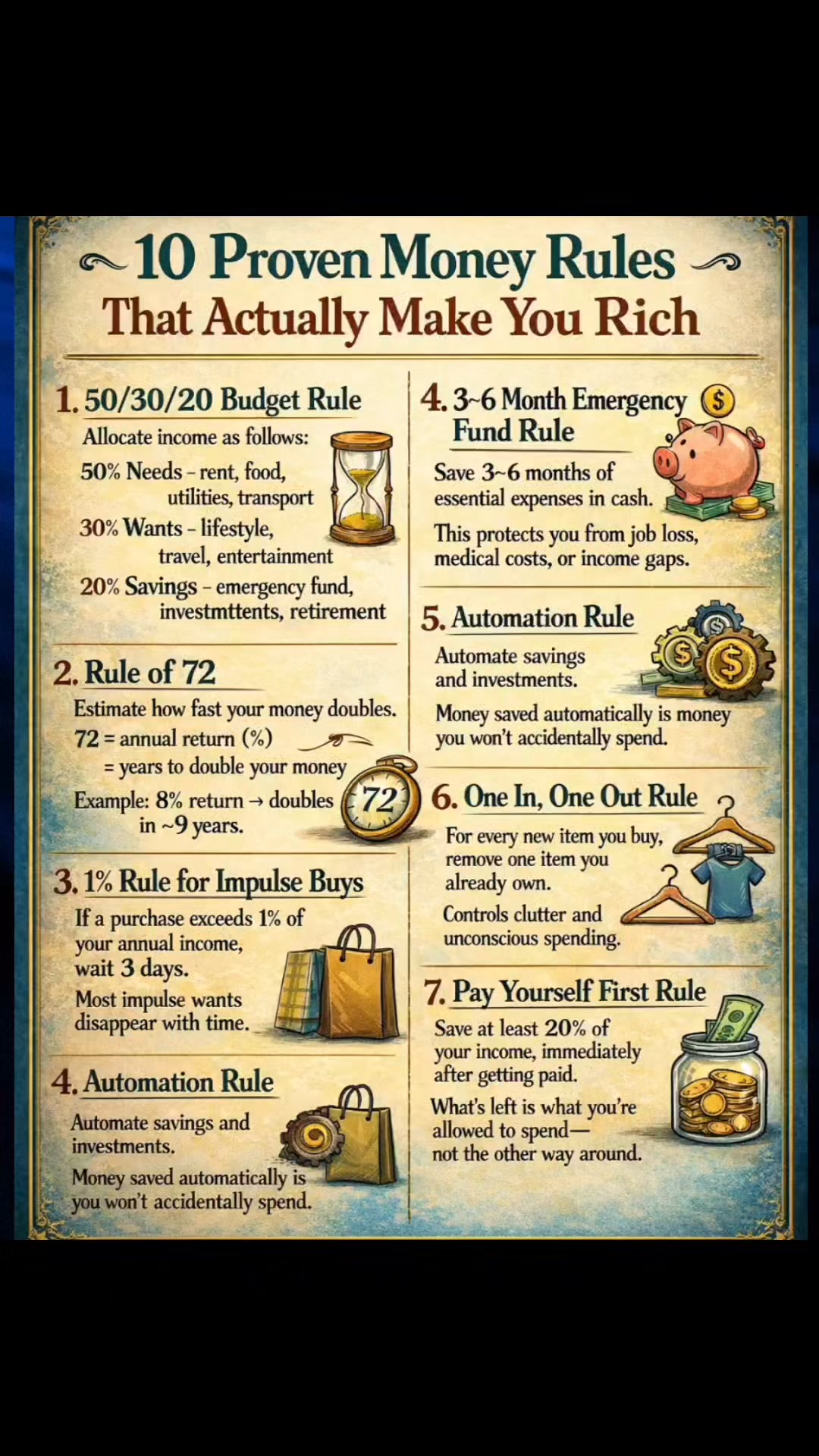 10 Proven Money Rules That Actually Make You Rich 🤑 #money # ...