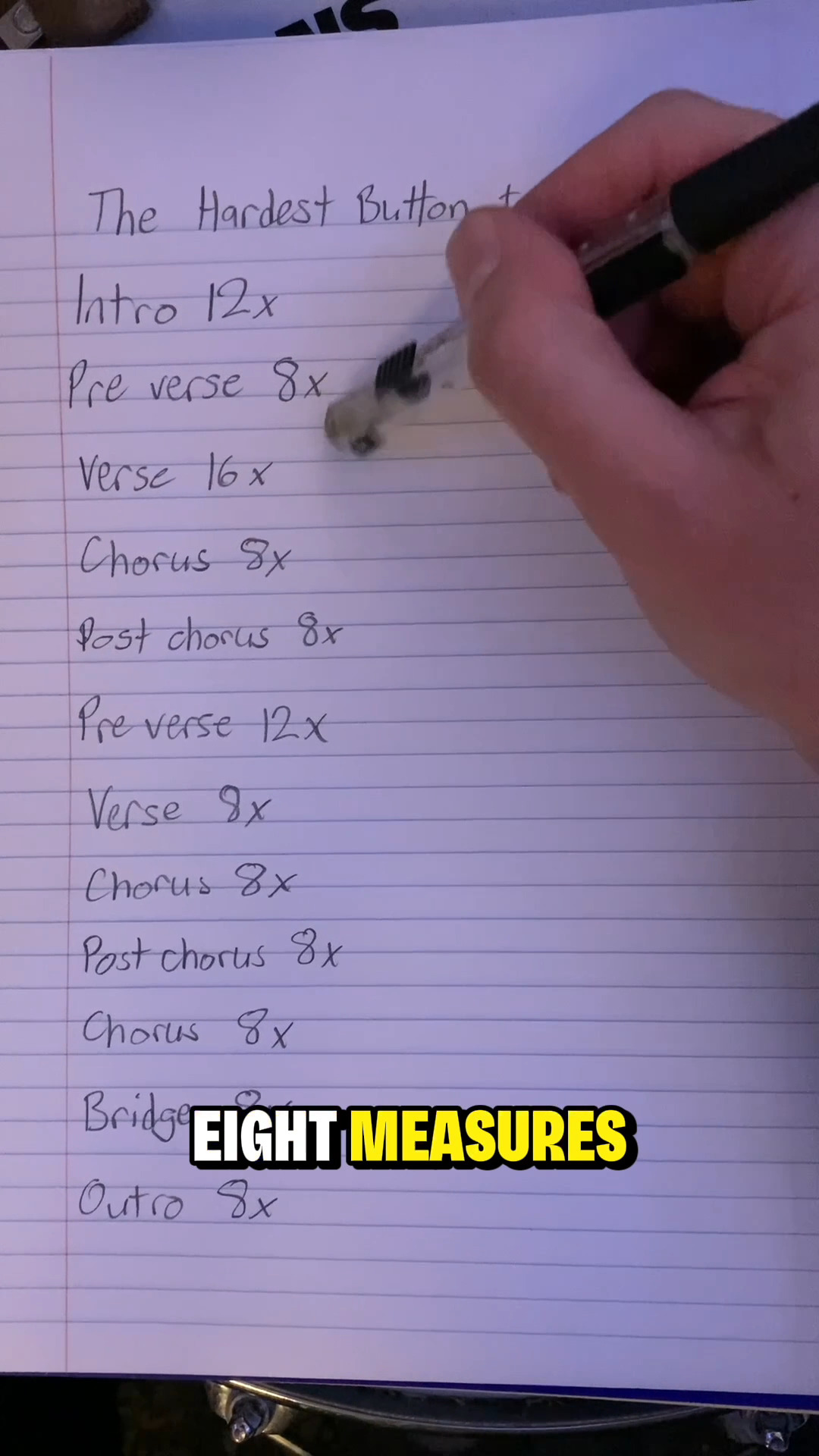 Creating a simple chart can make learning songs a much faster and ...