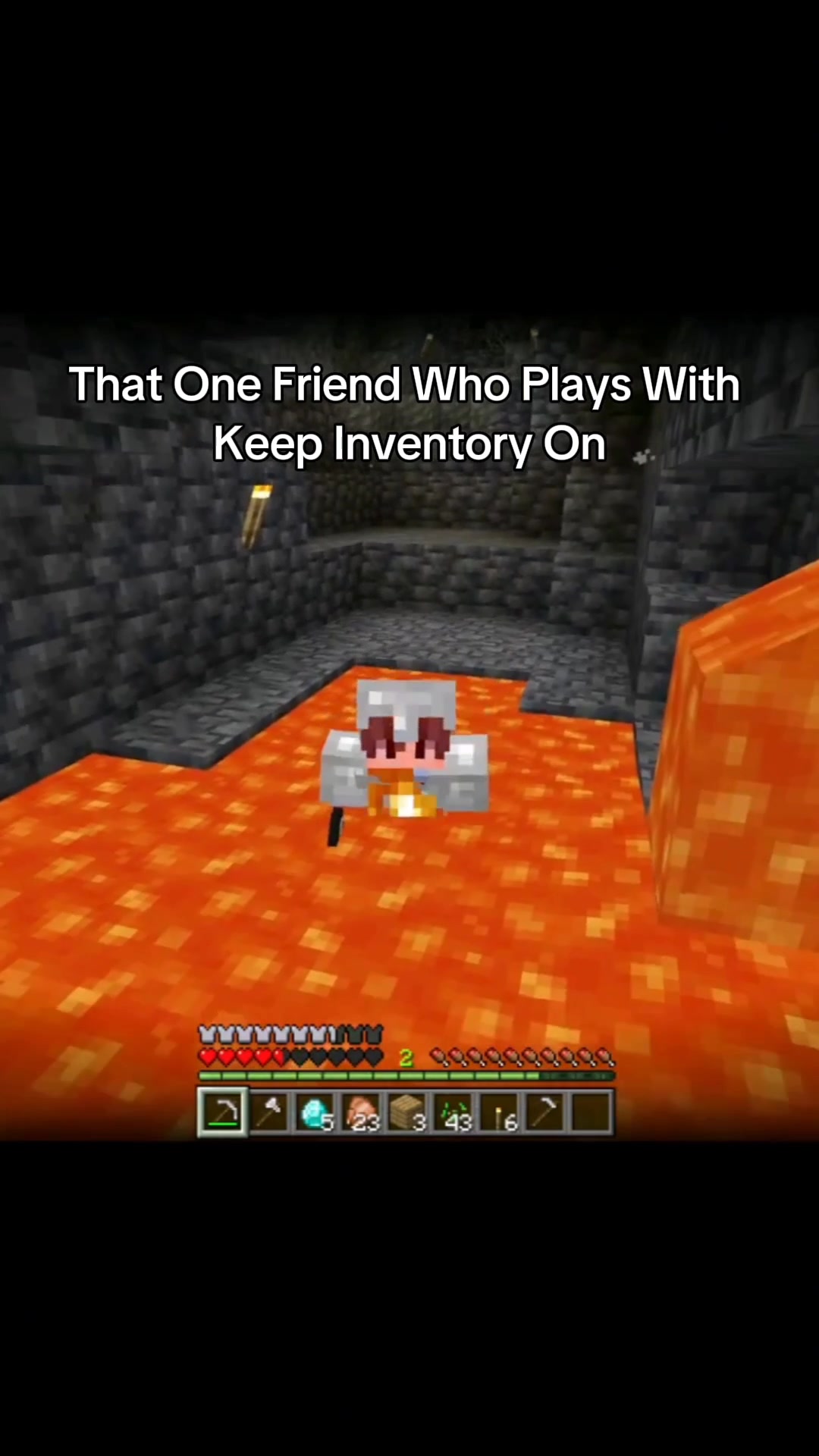That One Friend Who Plays With Keep Inventory On #minecraft # ...