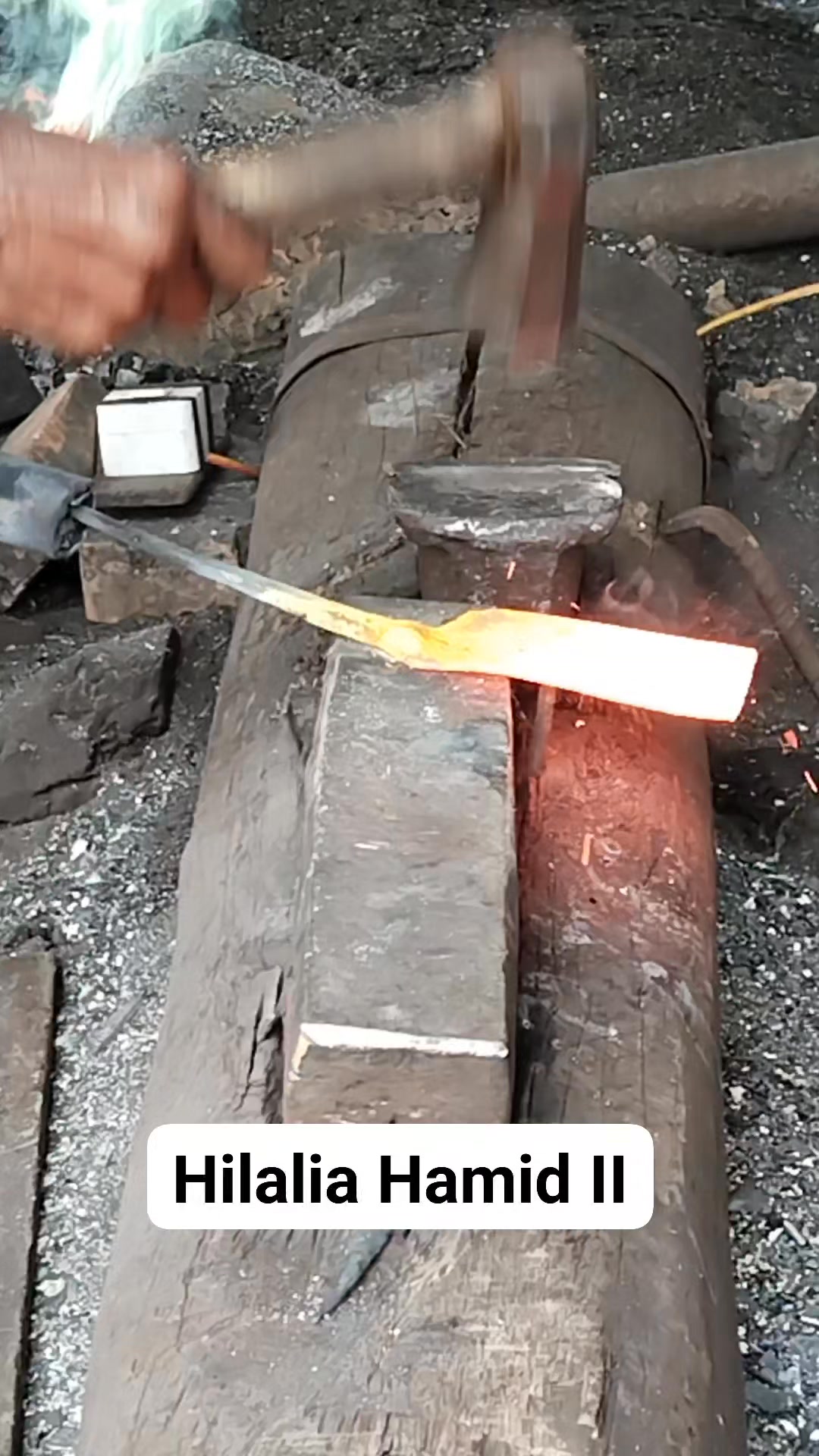 The process of beating iron to make farming tools #reels #fyp # ...