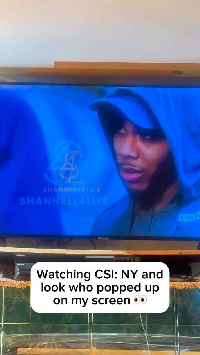 LOL not me watching CSI: NY minding my business and Nelly just pops up ...