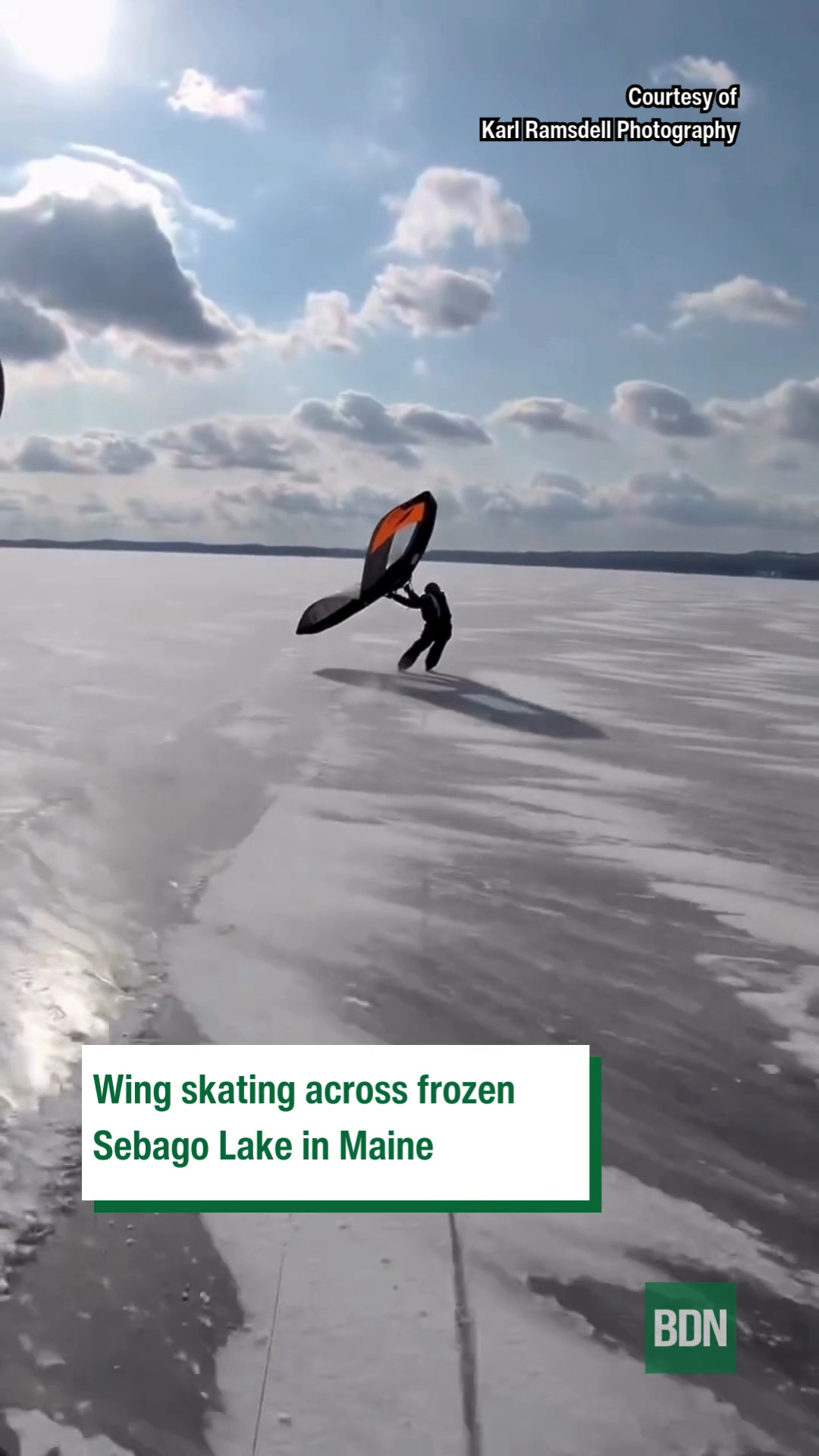 Photographer Karl Ramsdell recently took to Sebago Lake for some wind ...