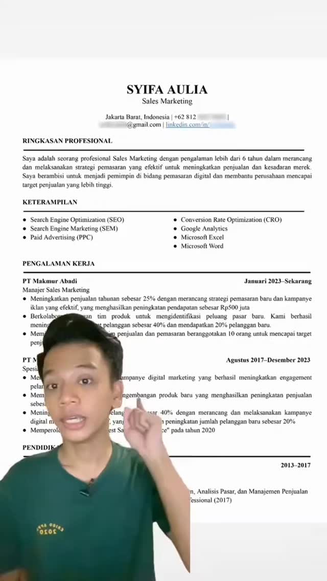 CV BUKAN CUMA BAGUS, TAPI TEMBUS HRD Masih kirim CV tapi belum ...