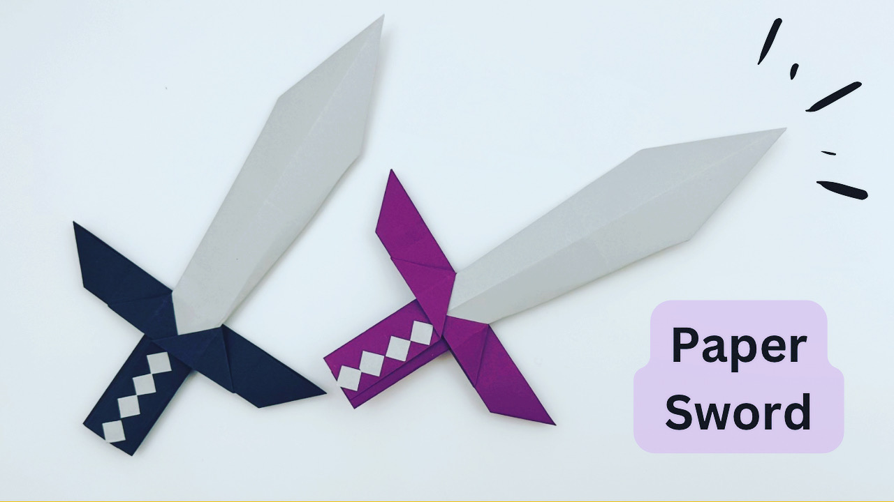 Paper Sword Craft / How to Make Sword With Paper At Home / Paper Craft ...