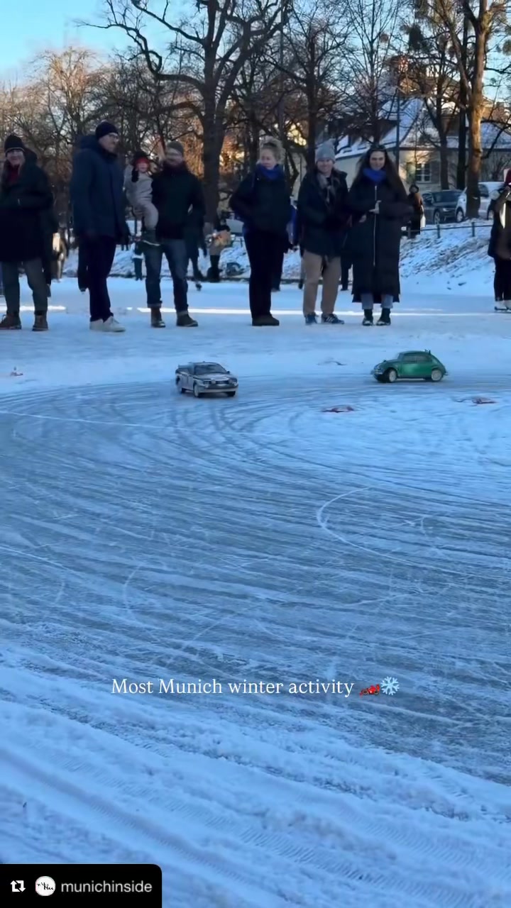 Would you want to drive RC Rally Cars on an ice track? 🎥: @munichinside ...