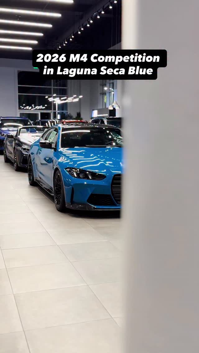 2026 M4 Competition xDrive in Laguna Seca Blue over Tartufo Extended ...