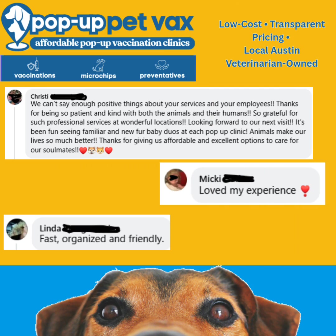 Pop-Up Pet Vax | Austin TX