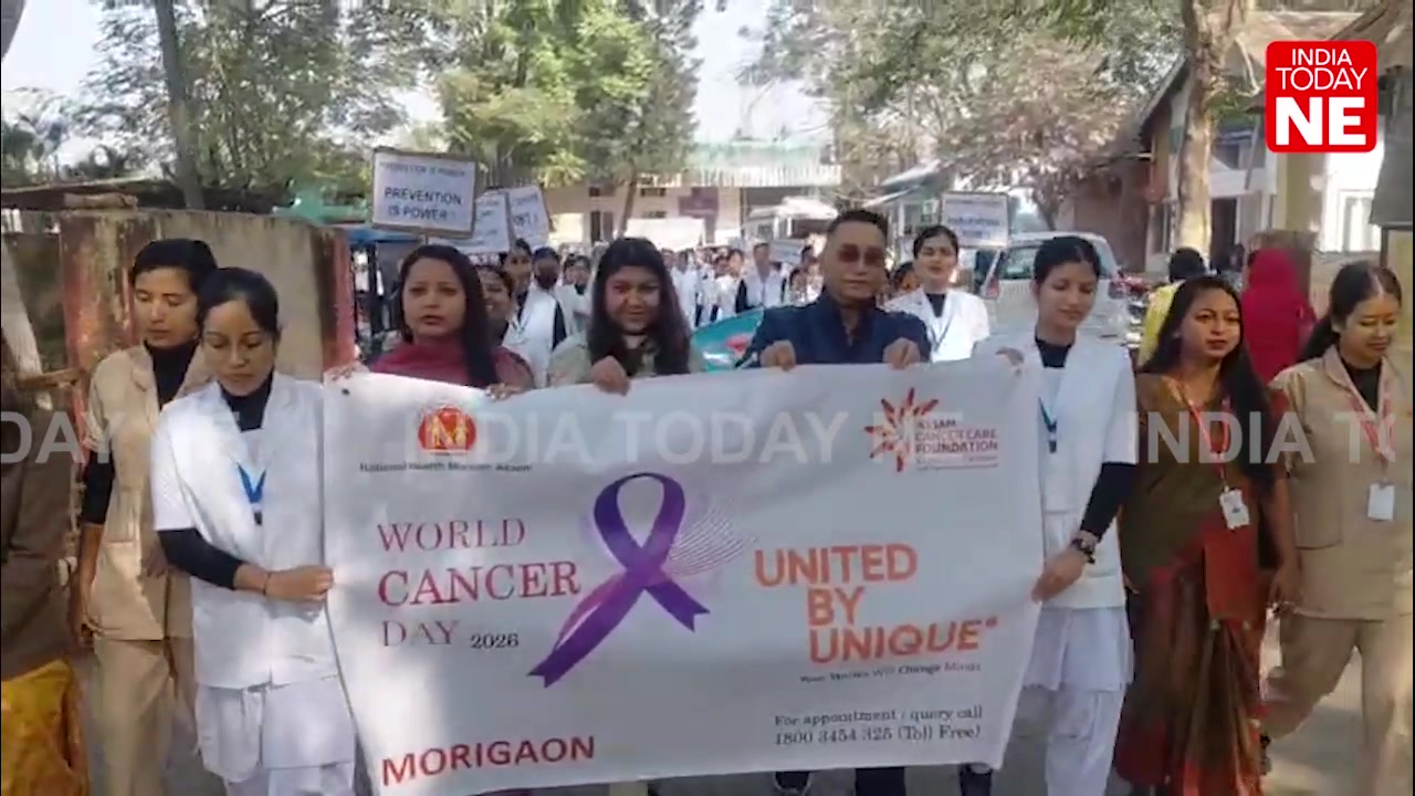 Morigaon Civil Hospital marked World Cancer Day on February 4 with a ...