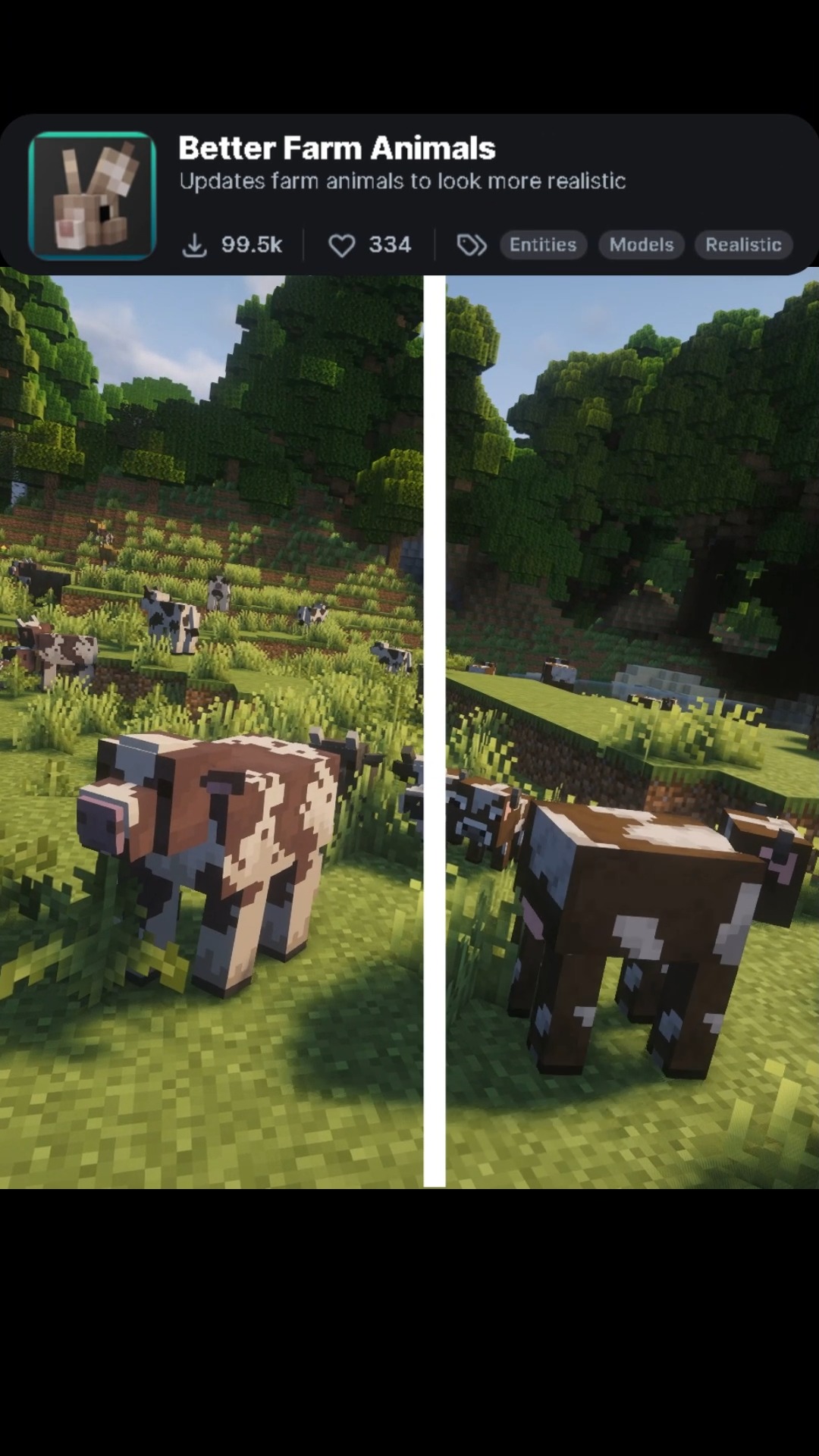 Insane Animal Upgrade in Minecraft! Better Farm Animals Pack Check out ...