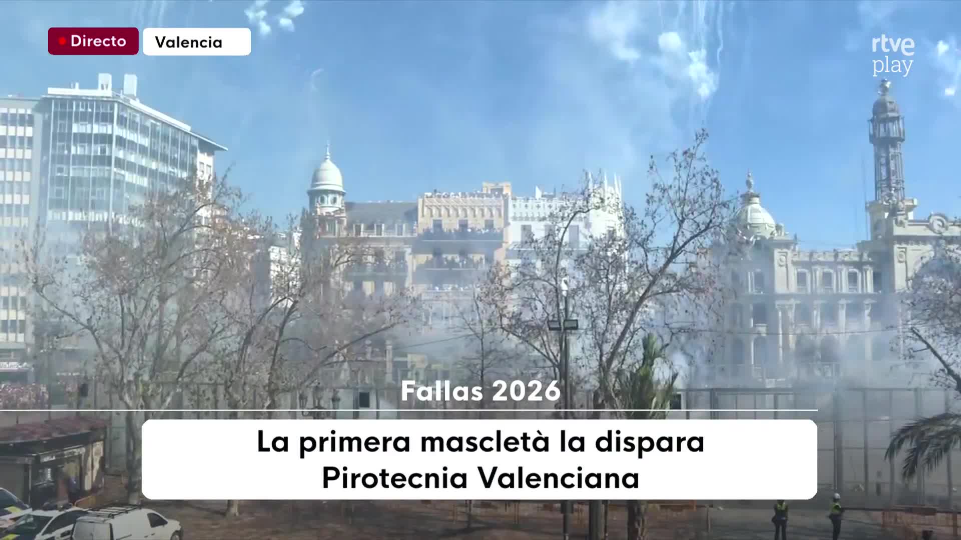 #Canal24Horas | Es imagen en directo de la primera mascletà de las ...