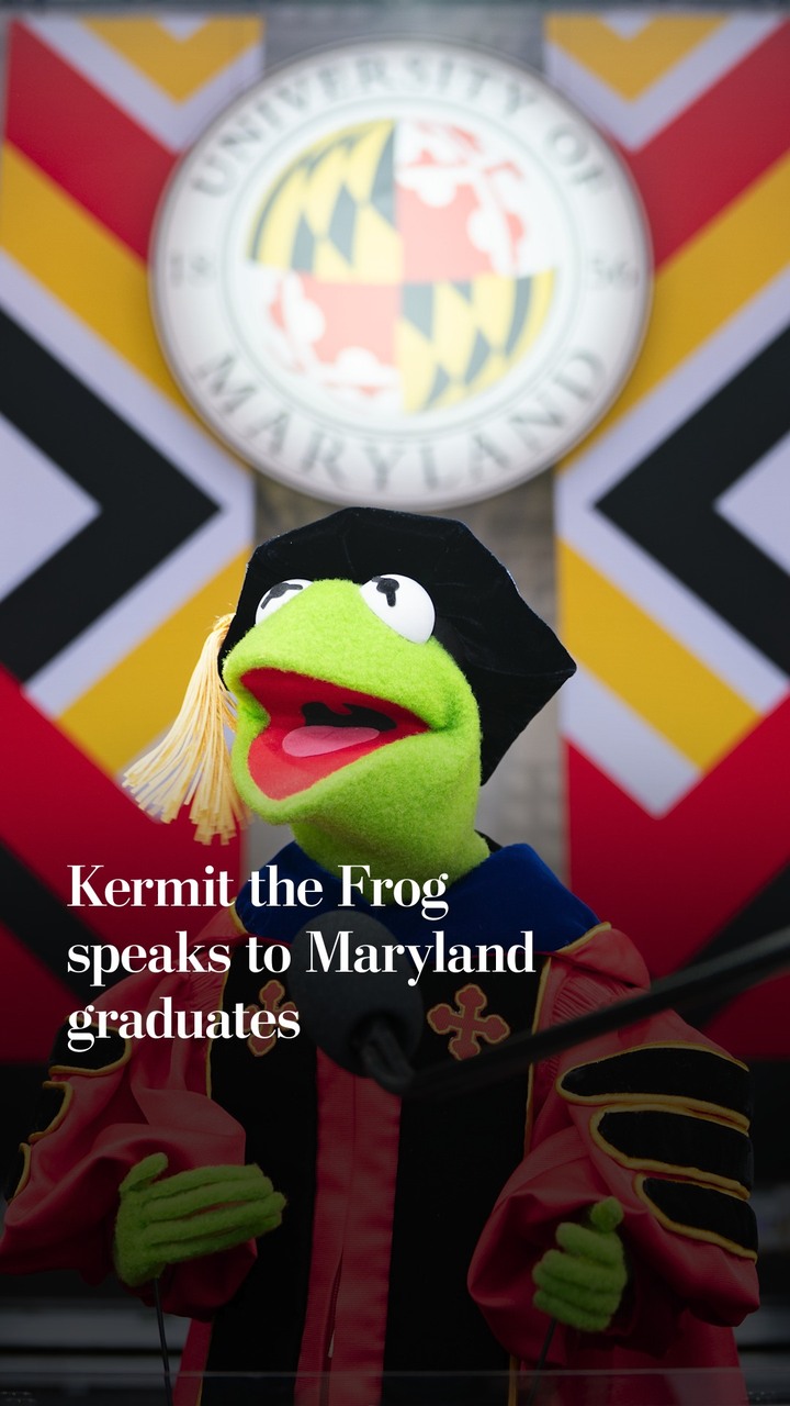 Kermit the Frog delivered an uplifting “Kermencement” speech — chock ...