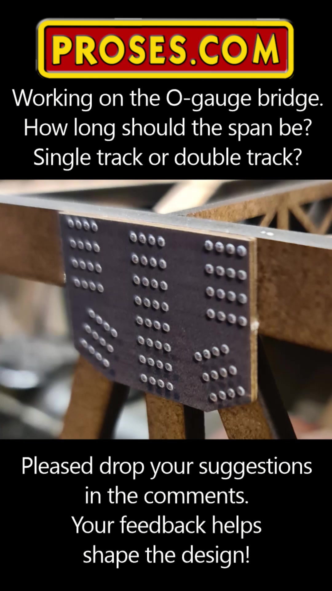 Still working on the O-gauge drawbridge… How long should the span be ...