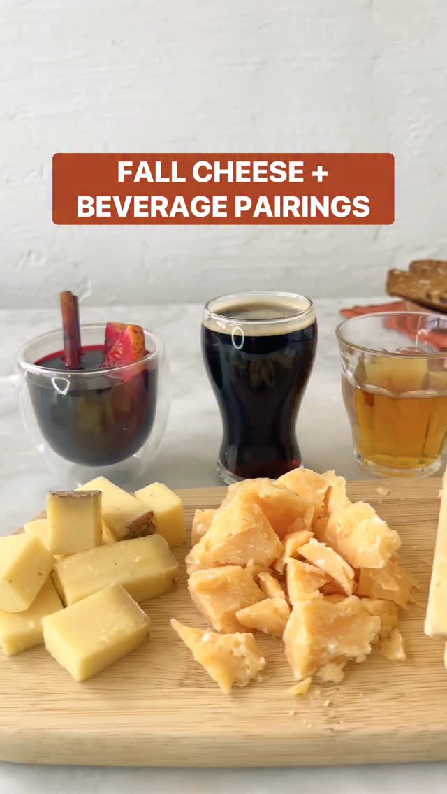 Fall cheeses and fall drinks? A match made in cozy heaven. We’re ...