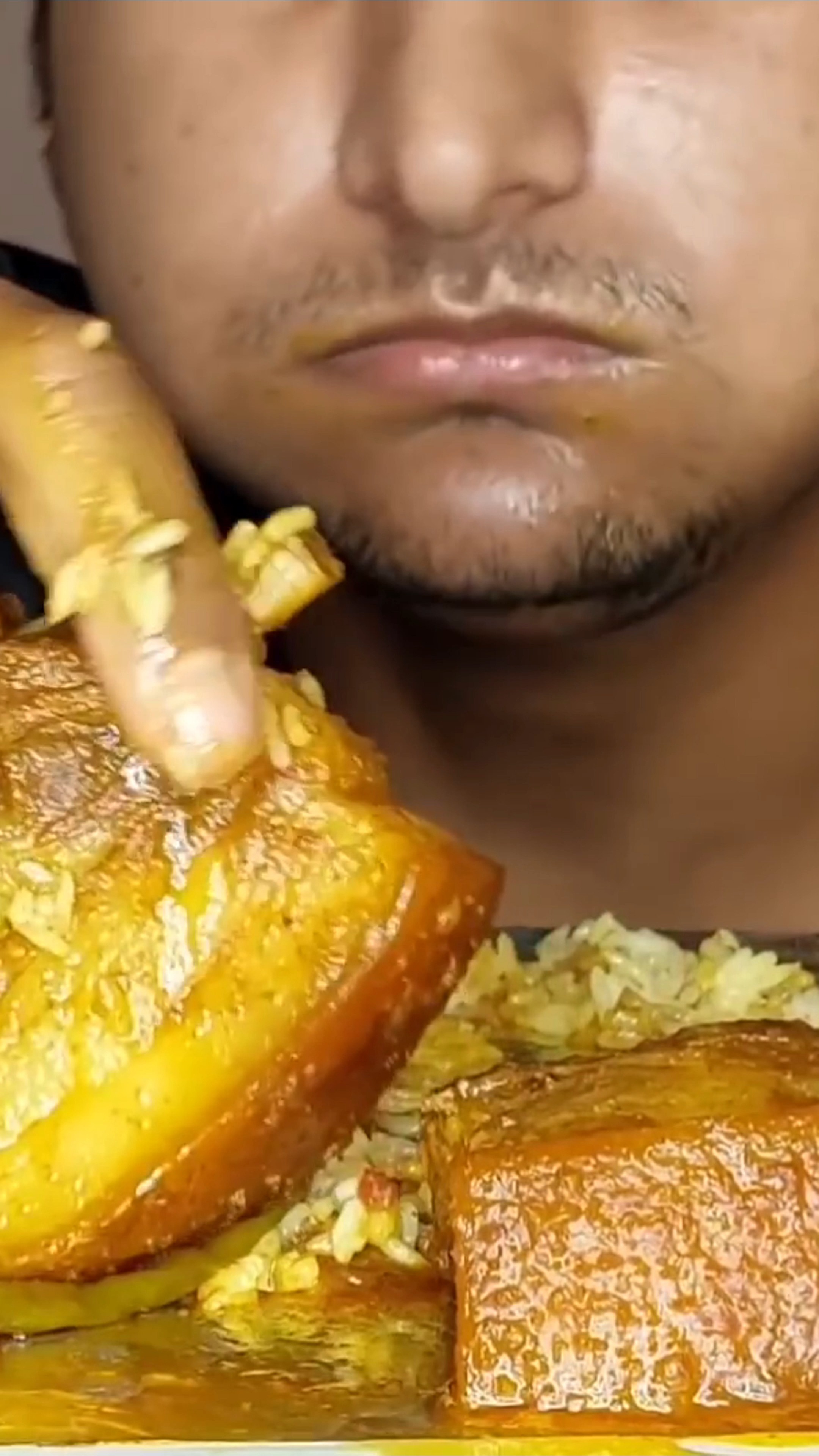 MUKBANG: VERY SPICY PORK BELLY 🍗🍛 & PORK RIBS 🍖 MEAT FRY 🍳 with WHITE ...