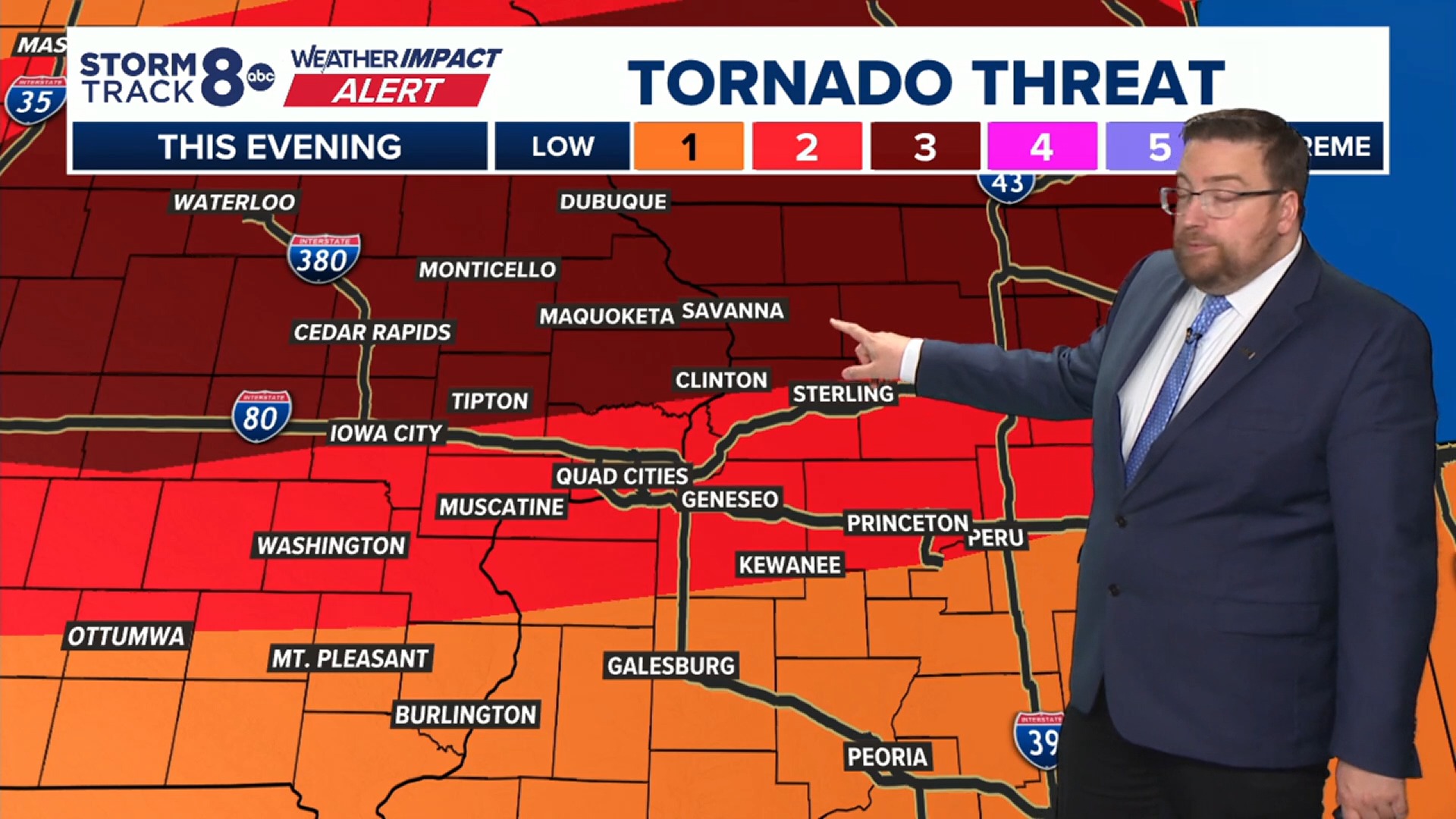 A very volatile afternoon is ahead of us with severe storm 