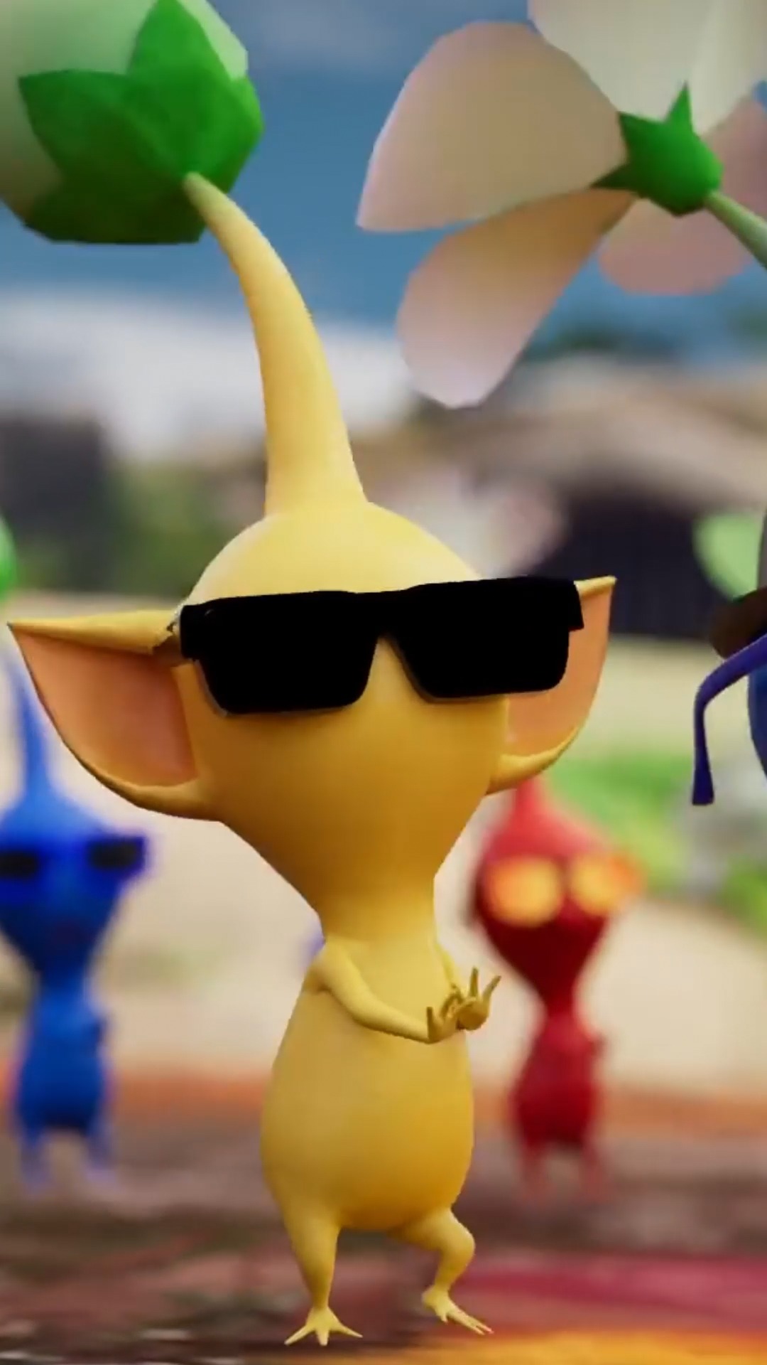Chart a mysterious planet with curious plantlike Pikmin that come