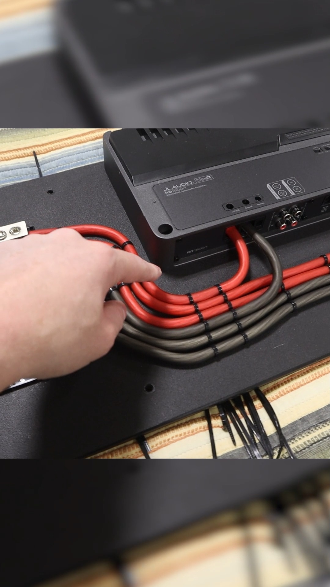 A distribution block allows you to break out a large power lead to ...