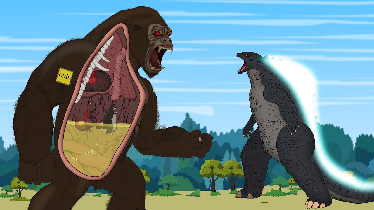 GODZILLA vs KONG Rescue Mission King Kong - P4 Godzilla Animation ...